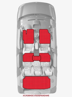 ЭВА коврики «Queen Lux» комплект для Hyundai Accent (2G)
